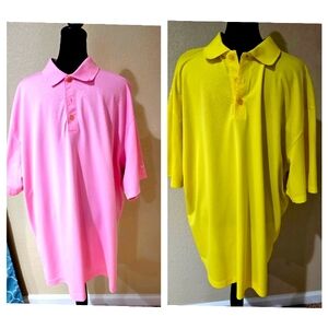 TWO Nike golf polo shirts. XXL